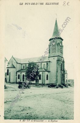 Carte postale ancienne L'Eglise — Blot-l'Église (Puy-de-Dôme)