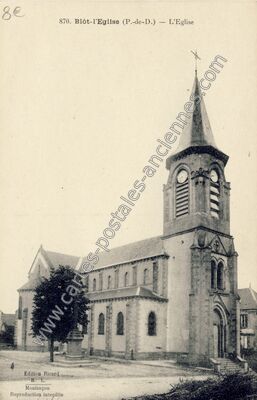 Carte postale ancienne L'Eglise — Blot-l'Église (Puy-de-Dôme)