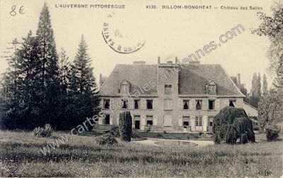 Carte postale ancienne Château des Salles — Bongheat (Puy-de-Dôme)