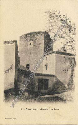Carte postale ancienne Auvergne. - Boudes. - La Tour — Boudes (Puy-de-Dôme)