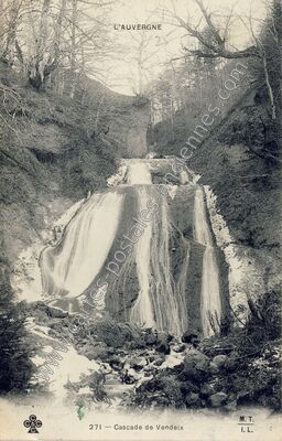 Carte postale ancienne Cascade de Vendeix — La Bourboule (Puy-de-Dôme)