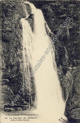 Carte postale ancienne Cascade de Vendeix — La Bourboule (Puy-de-Dôme)