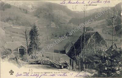Carte postale ancienne Fenestre — La Bourboule (Puy-de-Dôme)