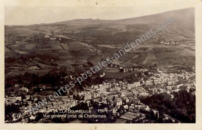 Carte postale ancienne Vue générale prise de Charlannes — La Bourboule (Puy-de-Dôme)