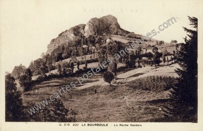 Carte postale ancienne La Roche Vendeix — La Bourboule (Puy-de-Dôme)