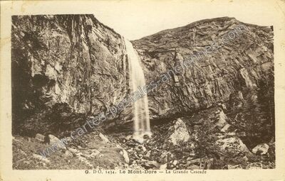 Carte postale ancienne La Grande Cascade — La Bourboule (Puy-de-Dôme)