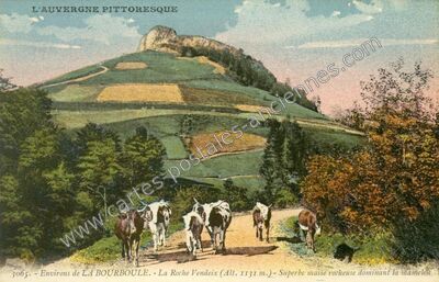 Carte postale ancienne La Roche Vendeix — La Bourboule (Puy-de-Dôme)