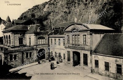 Carte postale ancienne Etablissement Choussy — La Bourboule (Puy-de-Dôme)