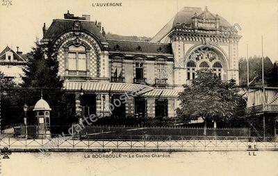 Carte postale ancienne Le Casino Chardon — La Bourboule (Puy-de-Dôme)