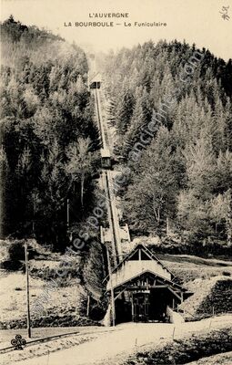 Carte postale ancienne Le Funiculaire — La Bourboule (Puy-de-Dôme)
