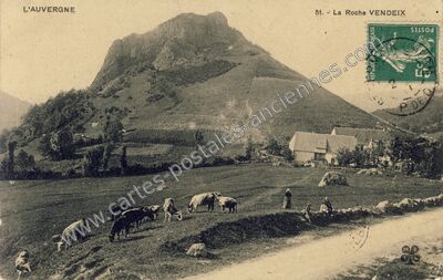 Carte postale ancienne La Roche Vendeix — La Bourboule (Puy-de-Dôme)