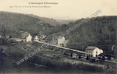 Carte postale ancienne Bourg Lastic Messeix — Bourg-Lastic (Puy-de-Dôme)