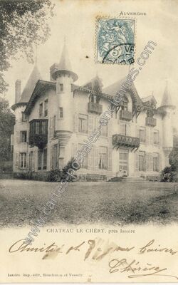 Carte postale ancienne Château le Chéry — Brenat (Puy-de-Dôme)