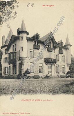 Carte postale ancienne Château le Chéry — Brenat (Puy-de-Dôme)
