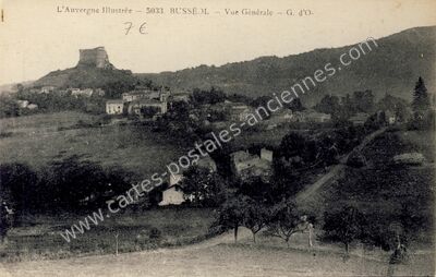 Carte postale ancienne Vue Générale — Busséol (Puy-de-Dôme)