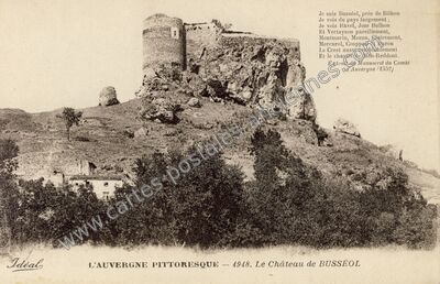 Carte postale ancienne Le Château de BUSSÉOL — Busséol (Puy-de-Dôme)