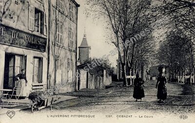 Carte postale ancienne L'Auvergne pittoresque. Le Cours — Cébazat (Puy-de-Dôme)