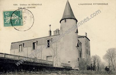 Carte postale ancienne Château de Gondole — Le Cendre (Puy-de-Dôme)