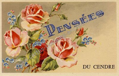 Carte postale ancienne Pensées — Le Cendre (Puy-de-Dôme)