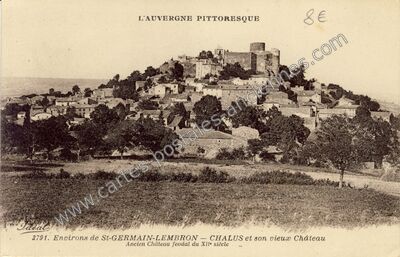 Carte postale ancienne Environs de St-Germain-Lembron — Chalus (Puy-de-Dôme)