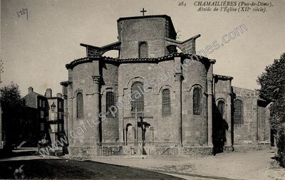 Carte postale ancienne Abside de l'Église (XIIe siècle) — Chamalières (Puy-de-Dôme)