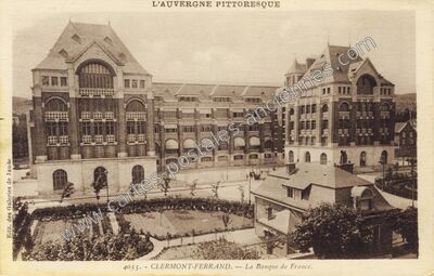Carte postale ancienne La Banque de France — Chamalières (Puy-de-Dôme)