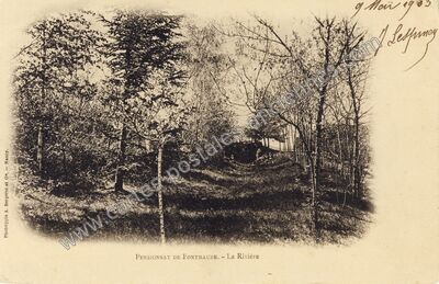 Carte postale ancienne Pensionnat de Fontmaure - La Rivière — Chamalières (Puy-de-Dôme)