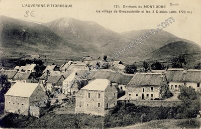 Carte postale ancienne Bressouleille — Chambon-sur-Lac (Puy-de-Dôme)