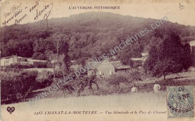 Carte postale ancienne L'AUVERGNE PITTORESQUE — Chanat-la-Mouteyre (Puy-de-Dôme)