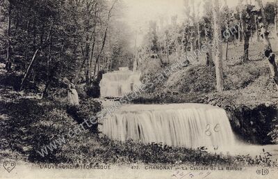 Carte postale ancienne La Cascade de La Batisse — Chanonat (Puy-de-Dôme)