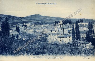 Carte postale ancienne Vue générale (Aspect Sud) — Chanonat (Puy-de-Dôme)