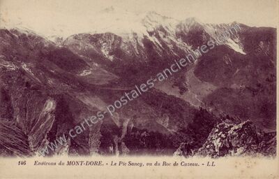 Carte postale ancienne Le Pic Sancy — Chastreix (Puy-de-Dôme)