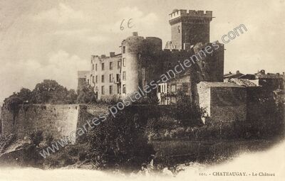 Carte postale ancienne Le Château — Châteaugay (Puy-de-Dôme)