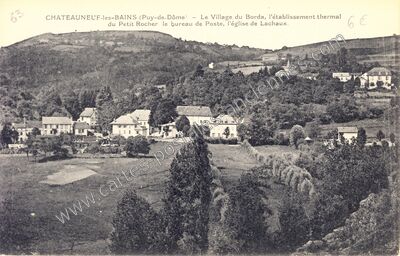Carte postale ancienne Borda — Châteauneuf-les-Bains (Puy-de-Dôme)