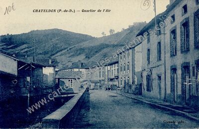 Carte postale ancienne Quartier de l'Air — Châteldon (Puy-de-Dôme)