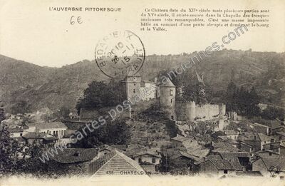 Carte postale ancienne Chateldon — Châteldon (Puy-de-Dôme)