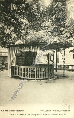 Carte postale ancienne Buvette Yvonne — Chatelguyon (Puy-de-Dôme)