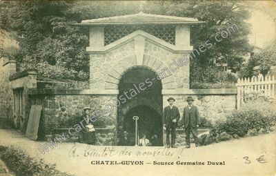Carte postale ancienne Source Germaine Duval — Chatelguyon (Puy-de-Dôme)