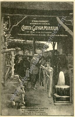 Carte postale ancienne Établissement hydrominéral — Chatelguyon (Puy-de-Dôme)