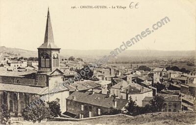 Carte postale ancienne Le Village — Chatelguyon (Puy-de-Dôme)