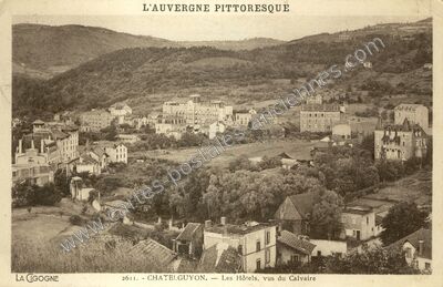 Carte postale ancienne Les Hôtels, vus du Calvaire — Chatelguyon (Puy-de-Dôme)