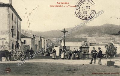Carte postale ancienne Le Tonneau — Combronde (Puy-de-Dôme)