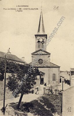 Carte postale ancienne L'Eglise — Chatelguyon (Puy-de-Dôme)
