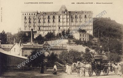 Carte postale ancienne Hôtel Continental — Chatelguyon (Puy-de-Dôme)