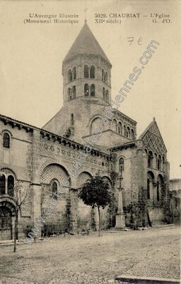 Carte postale ancienne L'Eglise — Chauriat (Puy-de-Dôme)