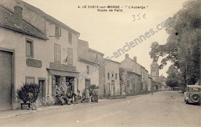 Carte postale ancienne L'Auberge — Le Cheix-sur-Morge (Puy-de-Dôme)