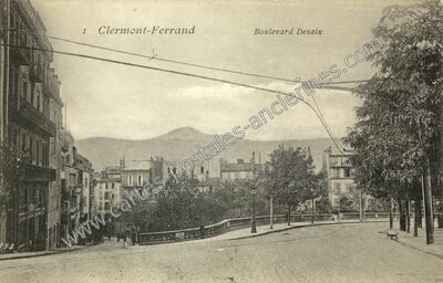Carte postale ancienne Boulevard Desaix — Clermont-Ferrand (Puy-de-Dôme)