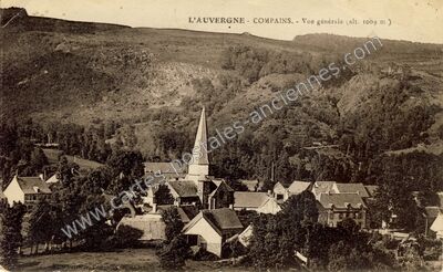 Carte postale ancienne L'Auvergne - Vue générale — Compains (Puy-de-Dôme)