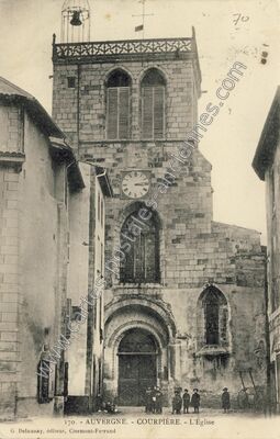 Carte postale ancienne L'Église — Courpière (Puy-de-Dôme)