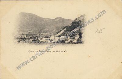 Carte postale ancienne Gare du Mont-Dore — Mont-Dore (Puy-de-Dôme)